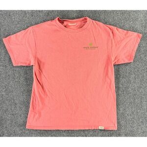 Simply Southern Happy Camper T-Shirt Coral Pink Graphic Tee Youth Large
